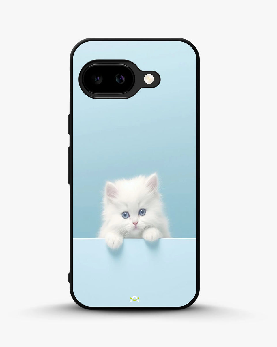 Creslia fluffy kitten face phone case - fluffy kitten face phone case google pixel 9a