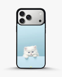 Fluffy Kitten Face Phone Case - Cute Baby Blue Print for iPhone, Samsung, Pixel, OnePlus & Vivo
