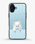Creslia fluffy kitten face phone case - fluffy kitten face phone case iphone 17
