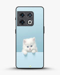 Creslia fluffy kitten face phone case - fluffy kitten face phone case oneplus 10 pro