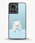 Creslia fluffy kitten face phone case - fluffy kitten face phone case oneplus 10r