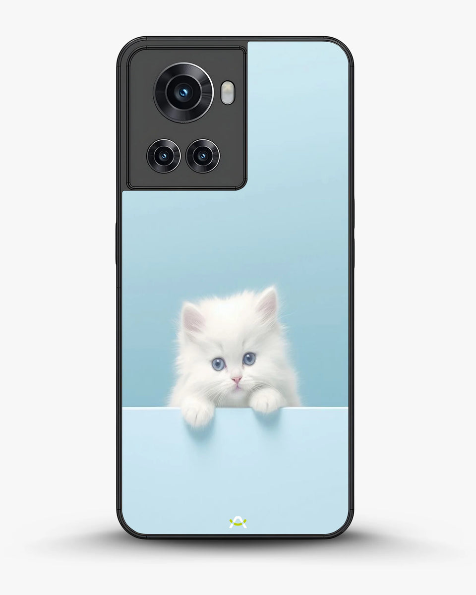 Creslia fluffy kitten face phone case - fluffy kitten face phone case oneplus 10r
