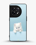 Creslia fluffy kitten face phone case - fluffy kitten face phone case oneplus 11r