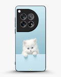Creslia fluffy kitten face phone case - fluffy kitten face phone case oneplus 12r