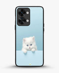 Creslia fluffy kitten face phone case - fluffy kitten face phone case oneplus nord 2t