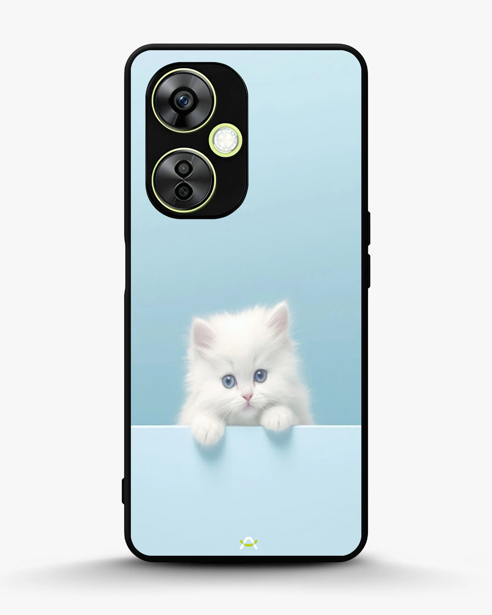 Creslia fluffy kitten face phone case - fluffy kitten face phone case oneplus nord ce3 lite
