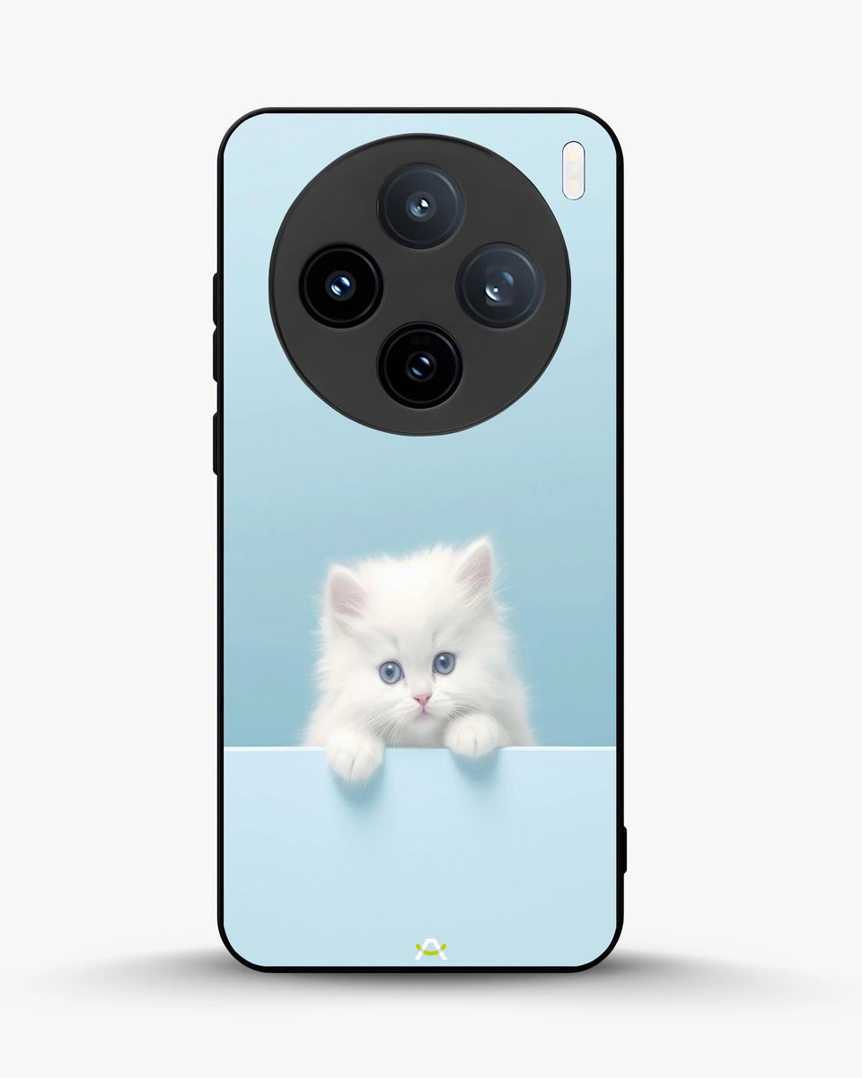 Creslia fluffy kitten face phone case - fluffy kitten face phone case vivo x100