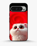 Creslia fluffy white cat phone case - fluffy white cat phone case google pixel 9 pro