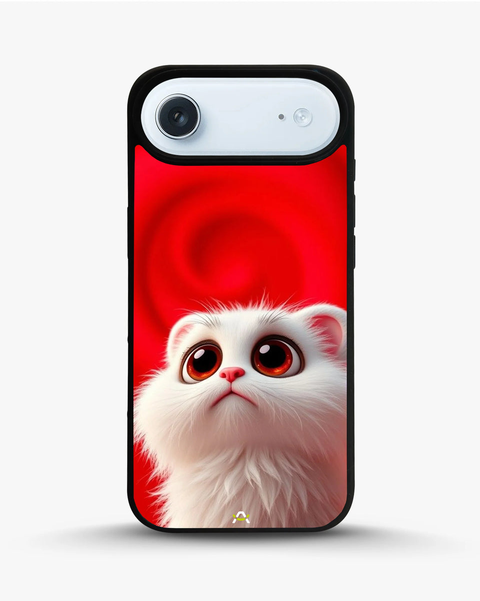 Creslia fluffy white cat phone case - fluffy white cat phone case iphone 17 air