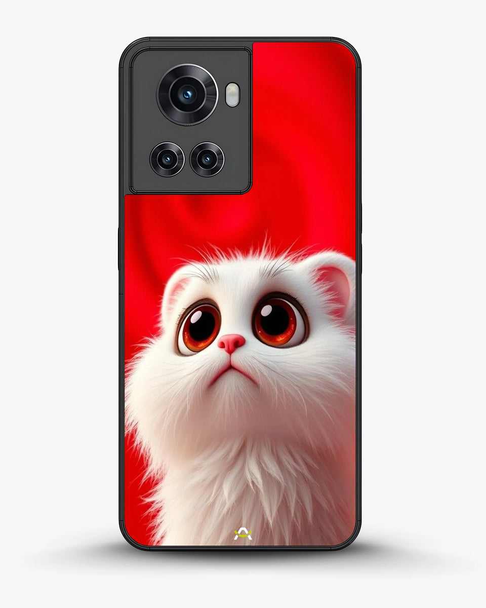 Creslia fluffy white cat phone case - fluffy white cat phone case oneplus 10r