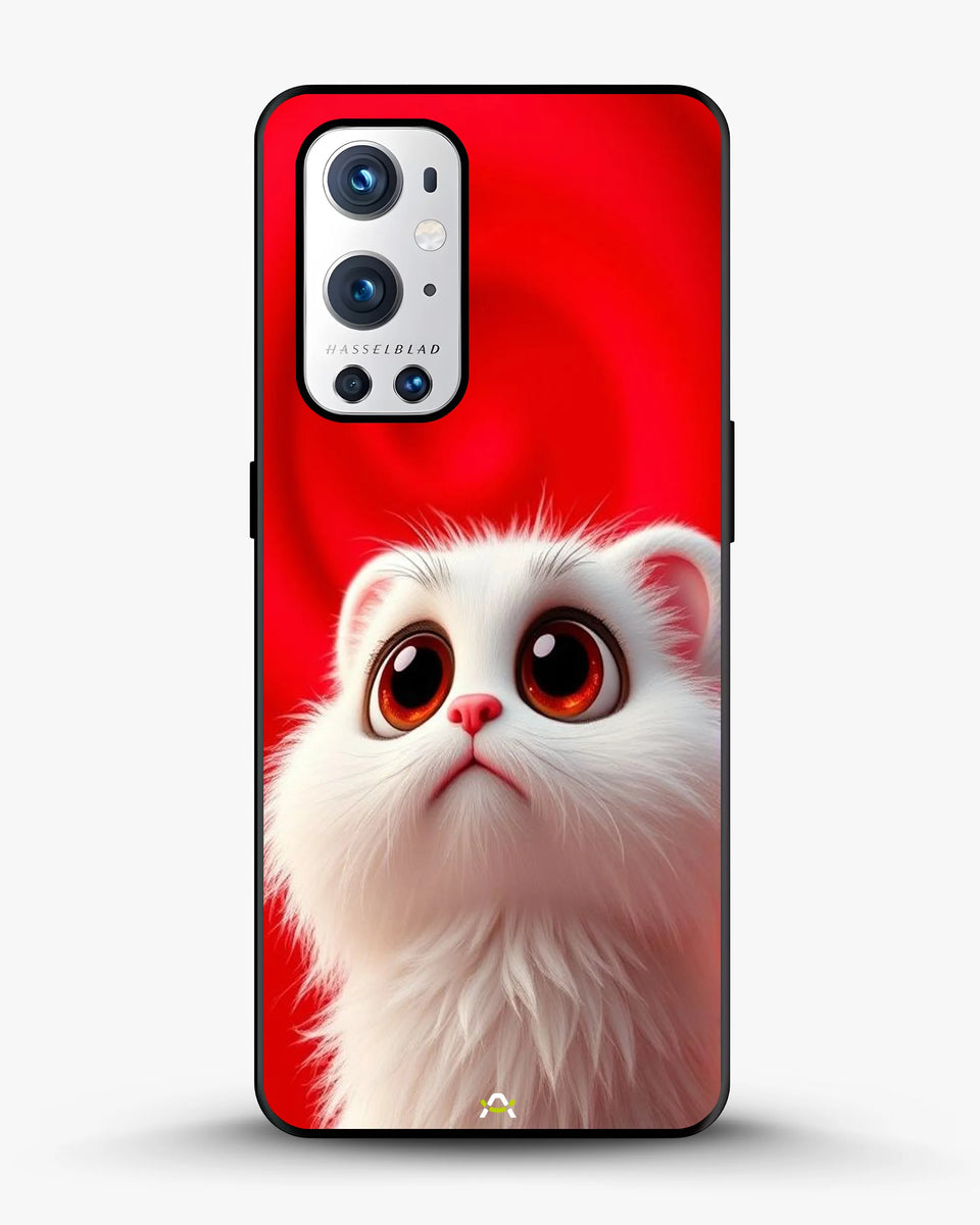 Creslia fluffy white cat phone case - fluffy white cat phone case oneplus 9 pro
