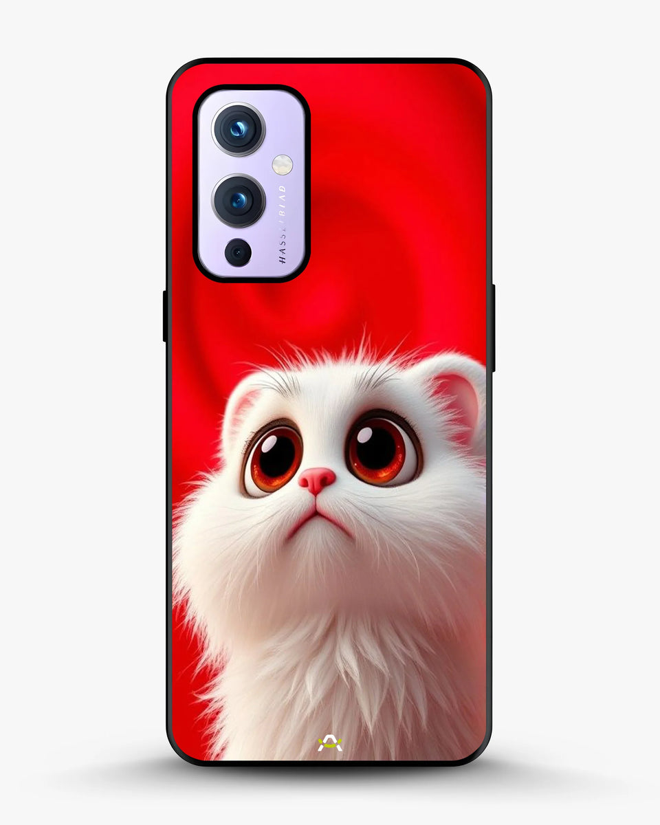 Creslia fluffy white cat phone case - fluffy white cat phone case oneplus 9