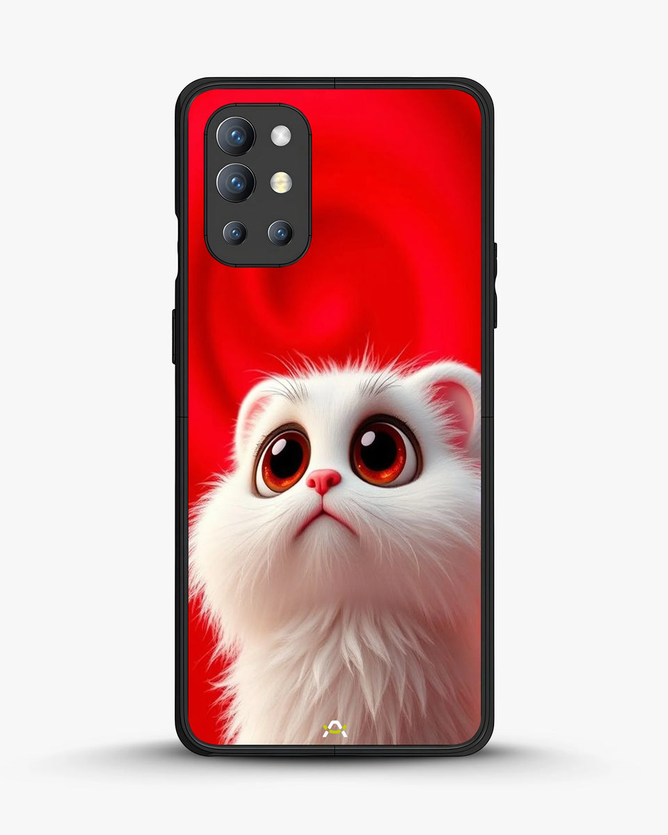 Creslia fluffy white cat phone case - fluffy white cat phone case oneplus 9r