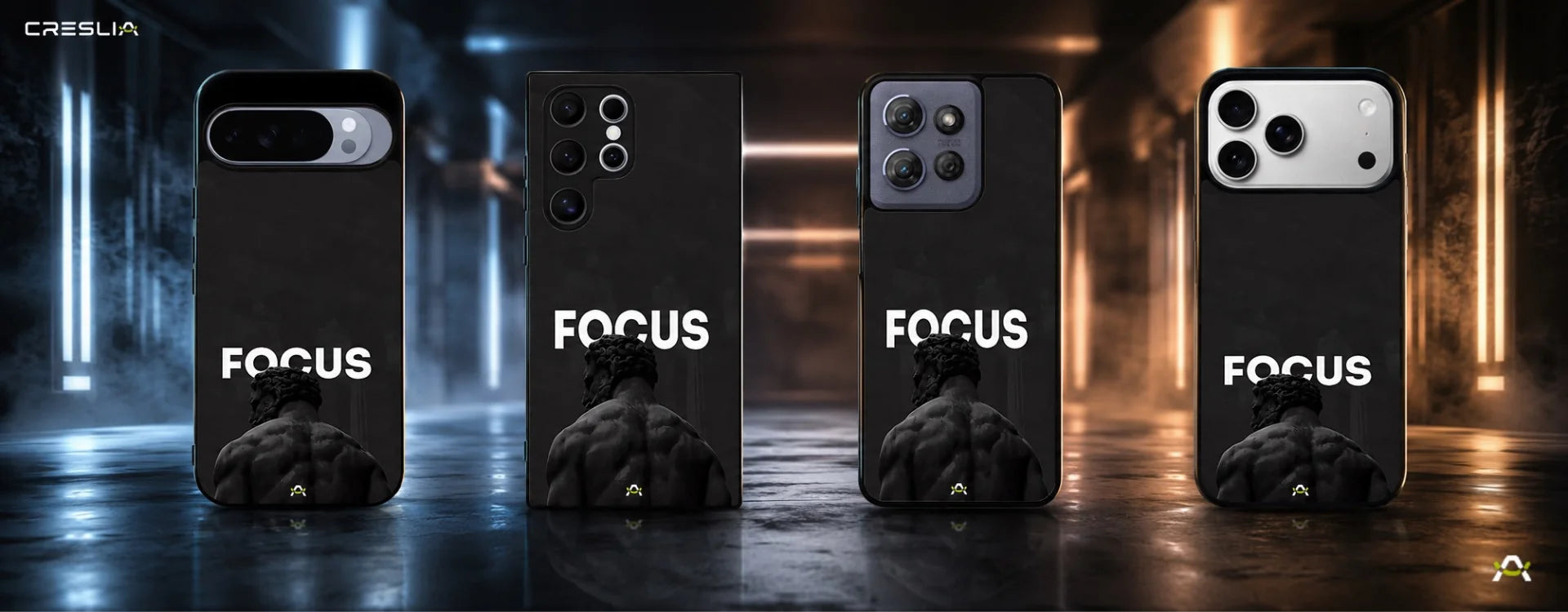 Creslia focus statue phone case - focus statue phone case desktop banner