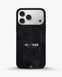 Forever Typography Phone Case - Charcoal Statement Print for iPhone, Samsung, Pixel, OnePlus & Vivo