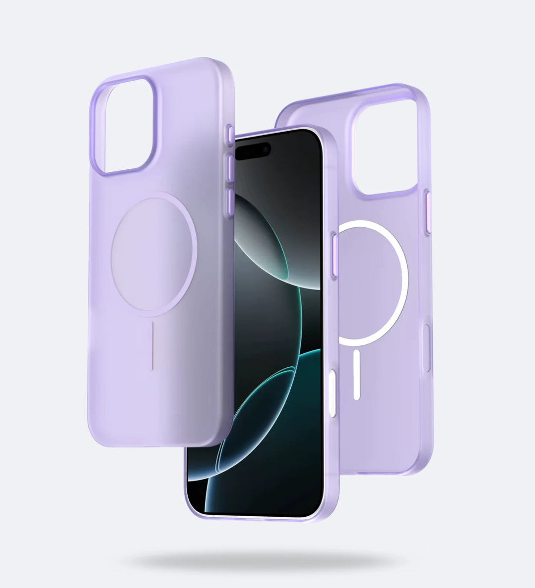 Frosted Ultra-Thin iPhone Case with MagSafe – Matte, 0.35 mm - Purple