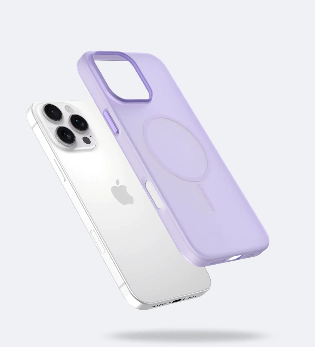 Frosted Ultra-Thin iPhone Case with MagSafe – Matte, 0.35 mm - Purple