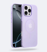 Frosted Ultra-Thin iPhone Case with MagSafe – Purple – back view
