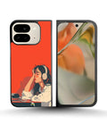 Creslia girl headphones art phone case - girl headphones art phone case google pixel 10 pro fold