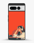 Creslia girl headphones art phone case - girl headphones art phone case google pixel 7 pro