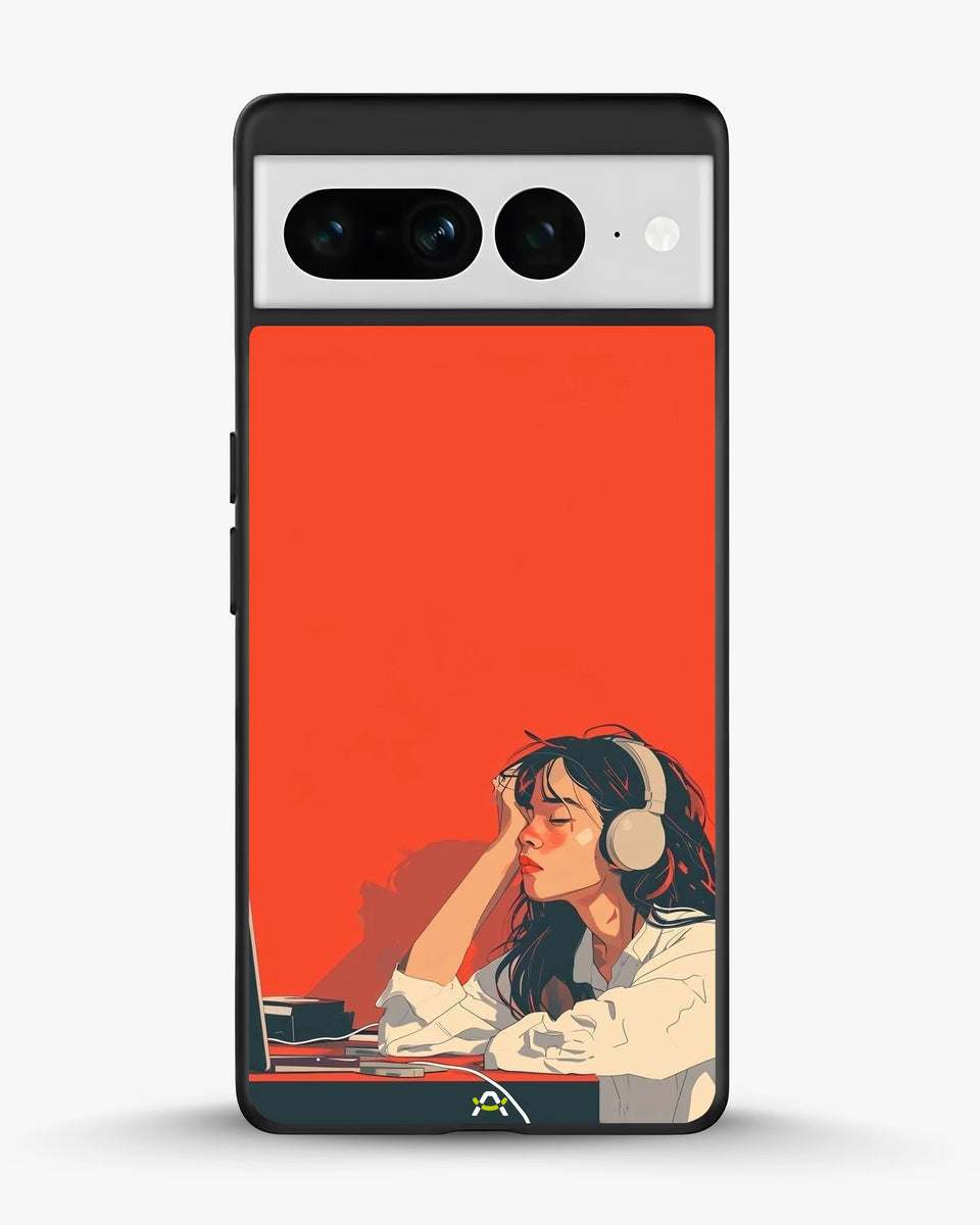 Creslia girl headphones art phone case - girl headphones art phone case google pixel 7 pro