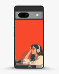 Creslia girl headphones art phone case - girl headphones art phone case google pixel 7a
