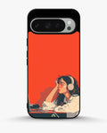 Creslia girl headphones art phone case - girl headphones art phone case google pixel 9 pro