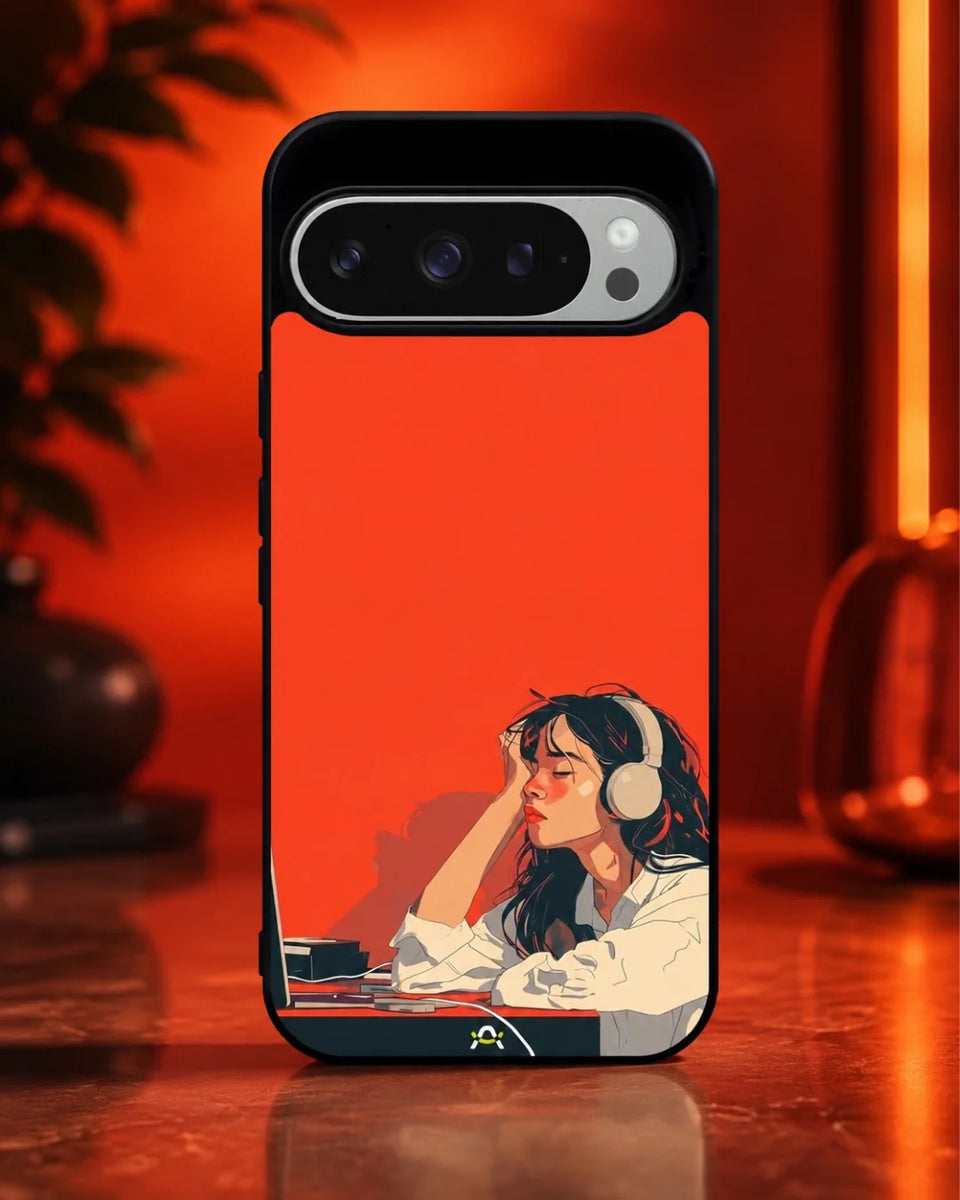 Creslia girl headphones art phone case general construction specs - girl headphones art phone case google pixel general specs 3