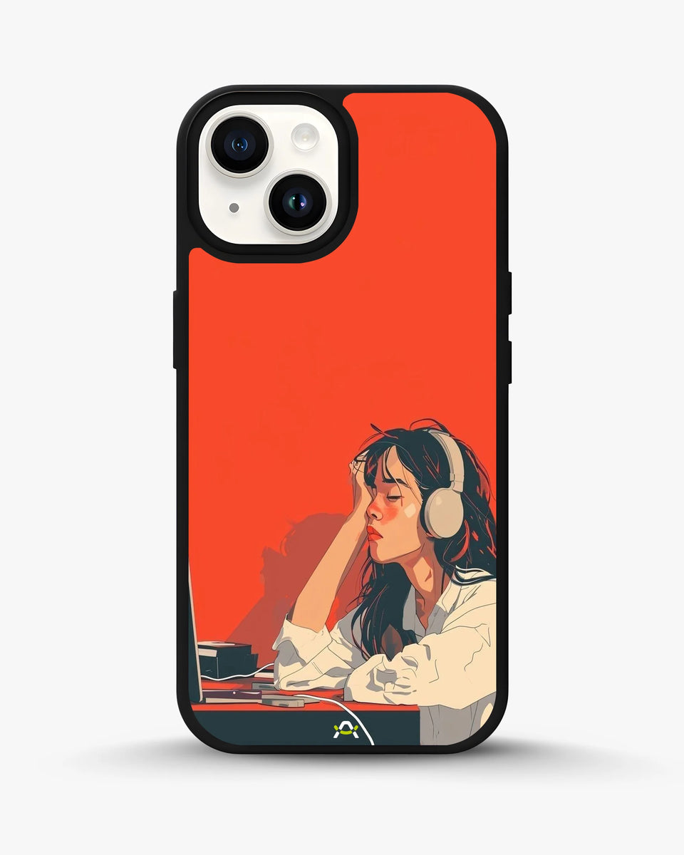Creslia girl headphones art phone case - girl headphones art phone case iphone 13