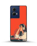 Creslia girl headphones art phone case - girl headphones art phone case motorola edge 2024