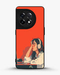 Creslia girl headphones art phone case - girl headphones art phone case oneplus 11r