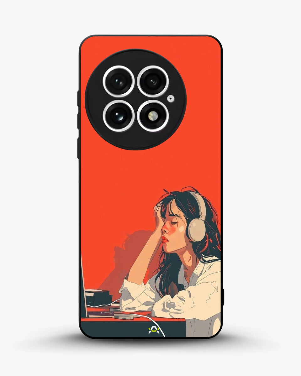 Creslia girl headphones art phone case - girl headphones art phone case oneplus 13