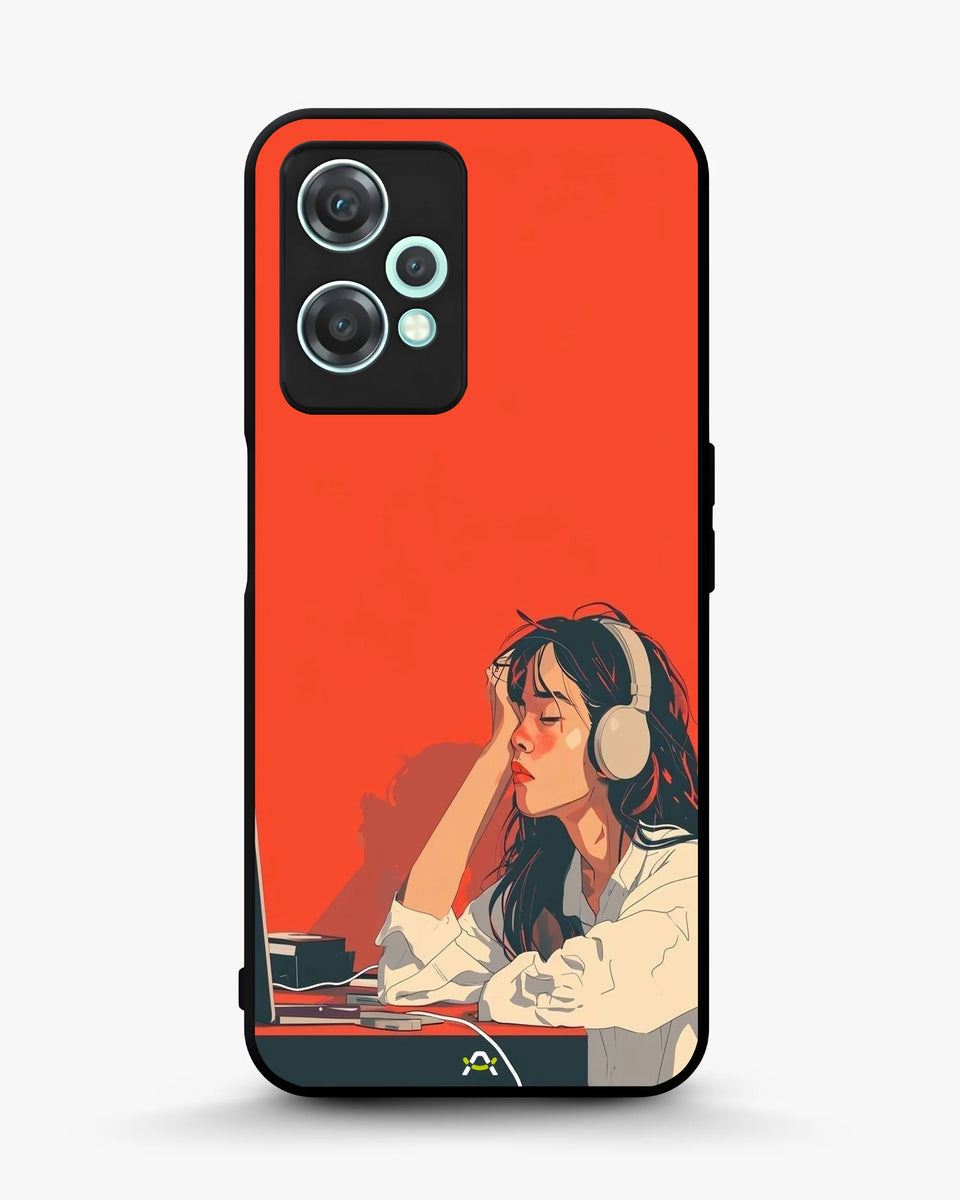 Creslia girl headphones art phone case - girl headphones art phone case oneplus nord ce2 lite