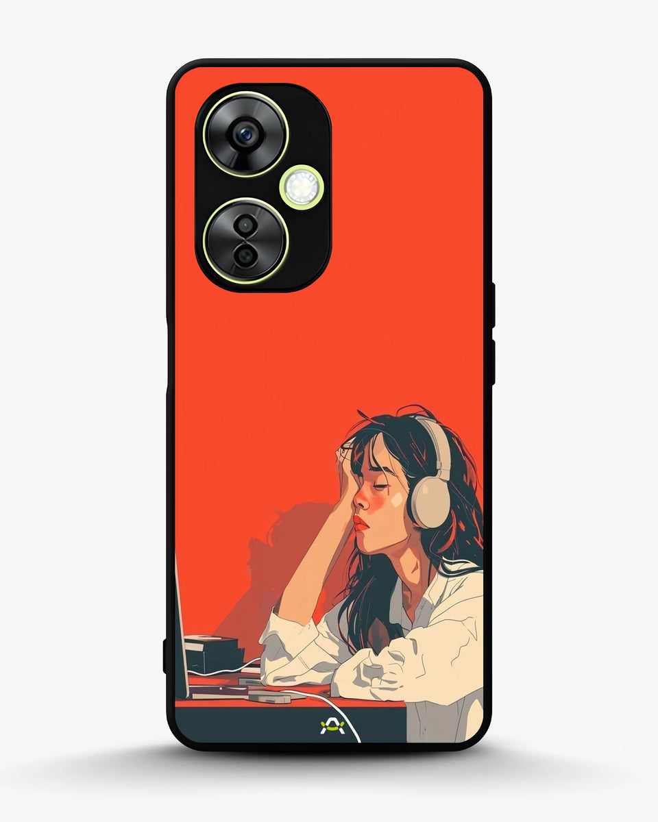 Creslia girl headphones art phone case - girl headphones art phone case oneplus nord ce3 lite