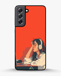 Creslia girl headphones art phone case - girl headphones art phone case samsung galaxy s22 plus