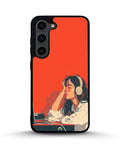 Creslia girl headphones art phone case - girl headphones art phone case samsung galaxy s23 plus