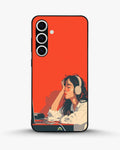 Creslia girl headphones art phone case - girl headphones art phone case samsung galaxy s25 plus