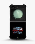 Creslia glossy printed phone case cover - glossy printed phone case cover samsung galaxy z flip 5