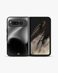 Creslia gradient stripes phone case - gradient stripes phone case google pixel fold
