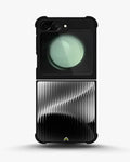 Creslia gradient stripes phone case - gradient stripes phone case samsung galaxy z flip 5