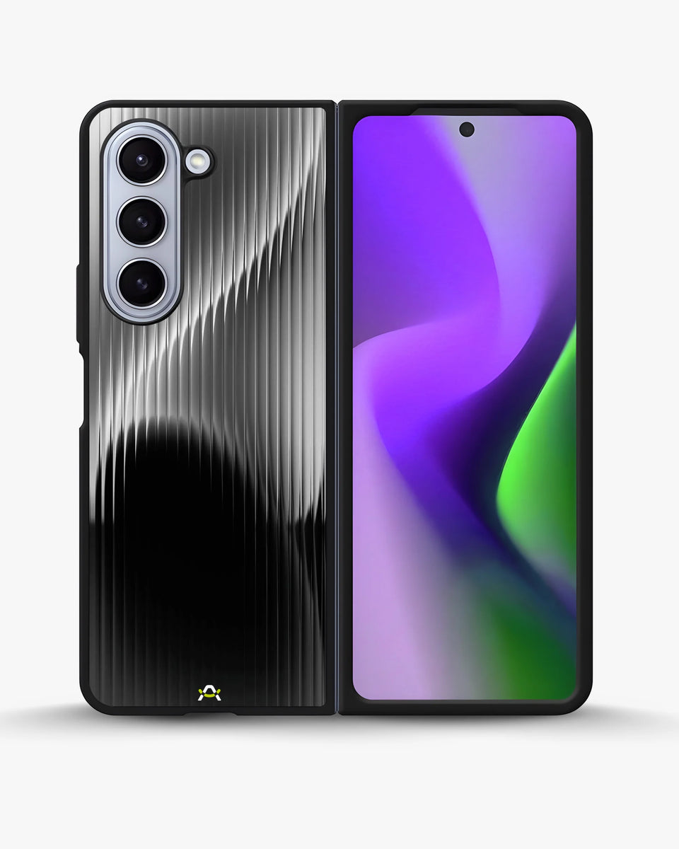Creslia gradient stripes phone case - gradient stripes phone case samsung galaxy z fold 5