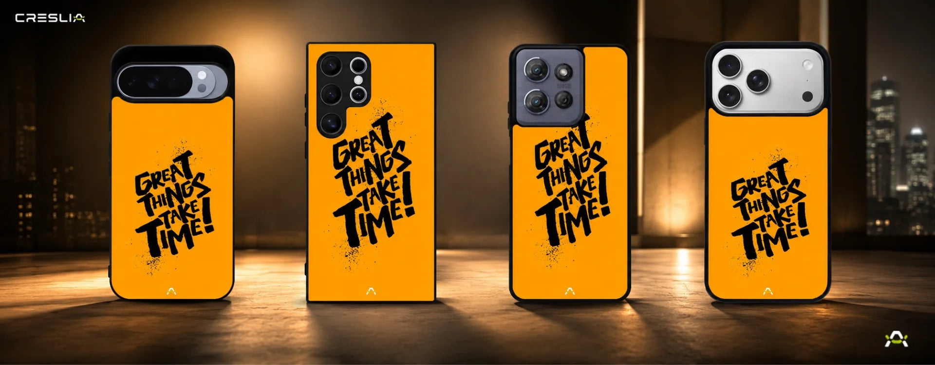 Creslia great things take time phone case - great things take time phone case desktop banner