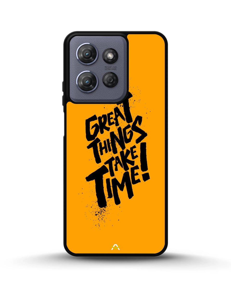 Creslia great things take time phone case - great things take time phone case moto g power 2025