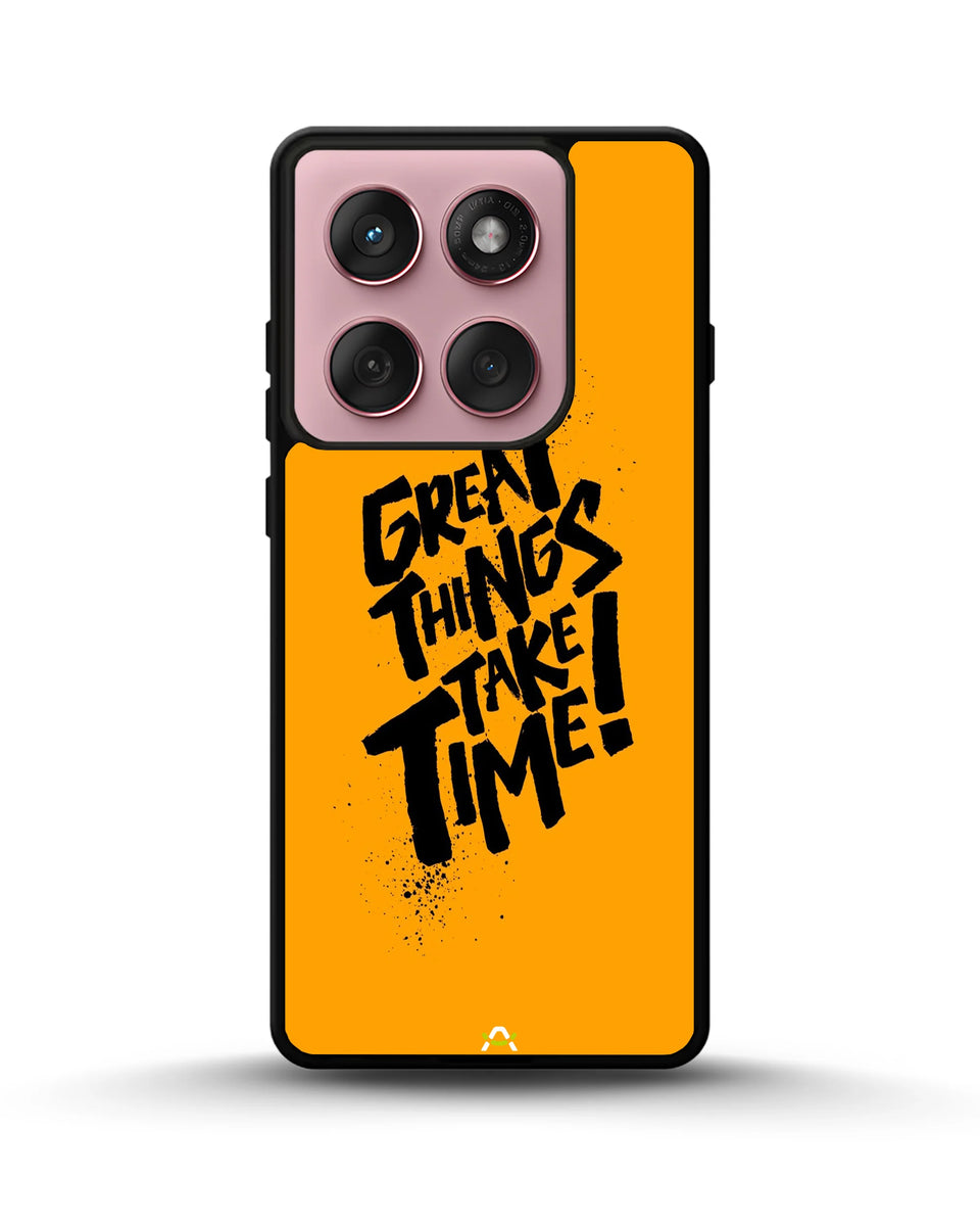 Creslia great things take time phone case - great things take time phone case motorola edge 2025