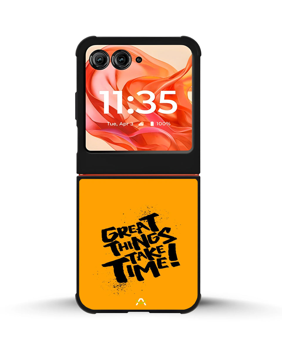 Creslia great things take time phone case - great things take time phone case motorola razr 2025