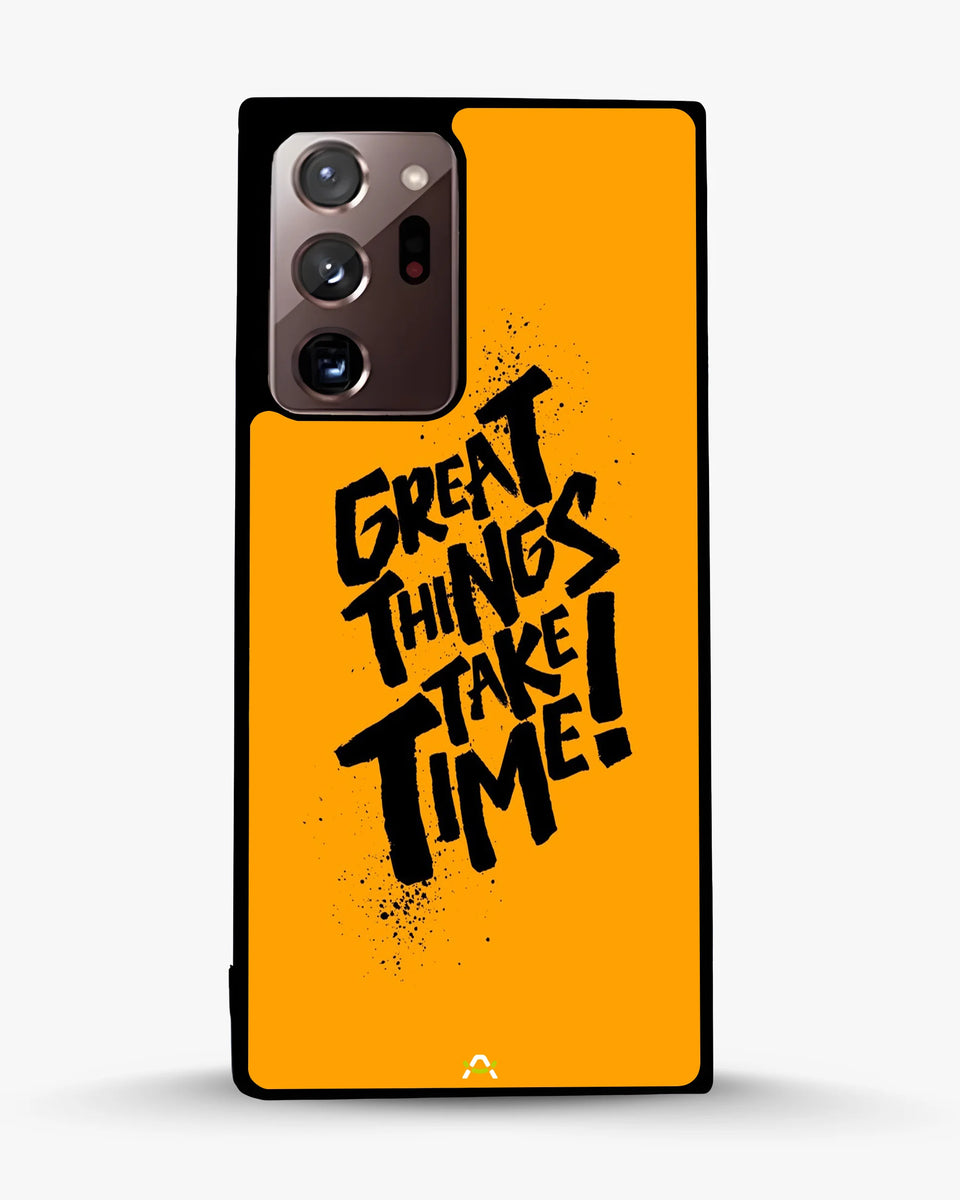 Creslia great things take time phone case - great things take time phone case samsung galaxy note 20 ultra