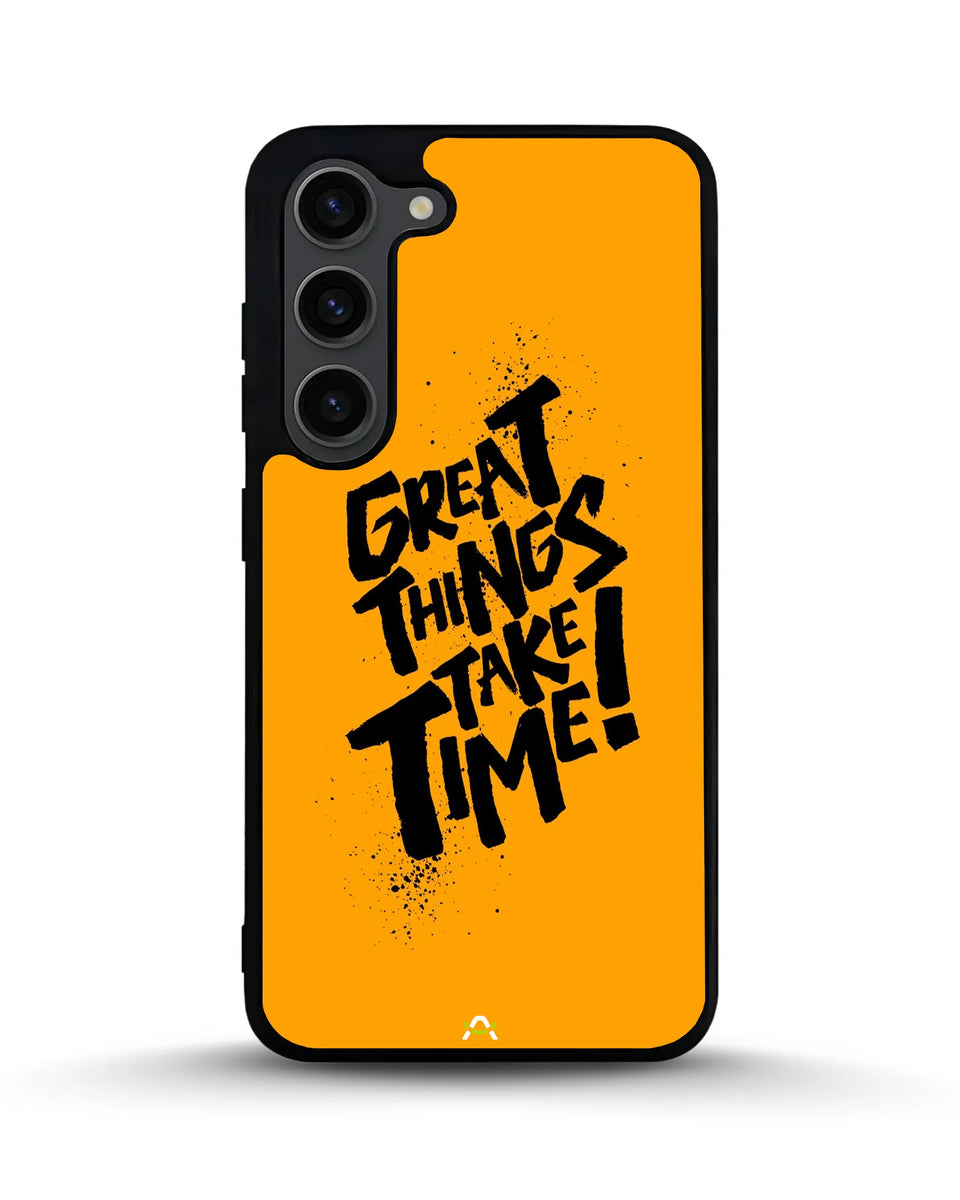 Creslia great things take time phone case - great things take time phone case samsung galaxy s23
