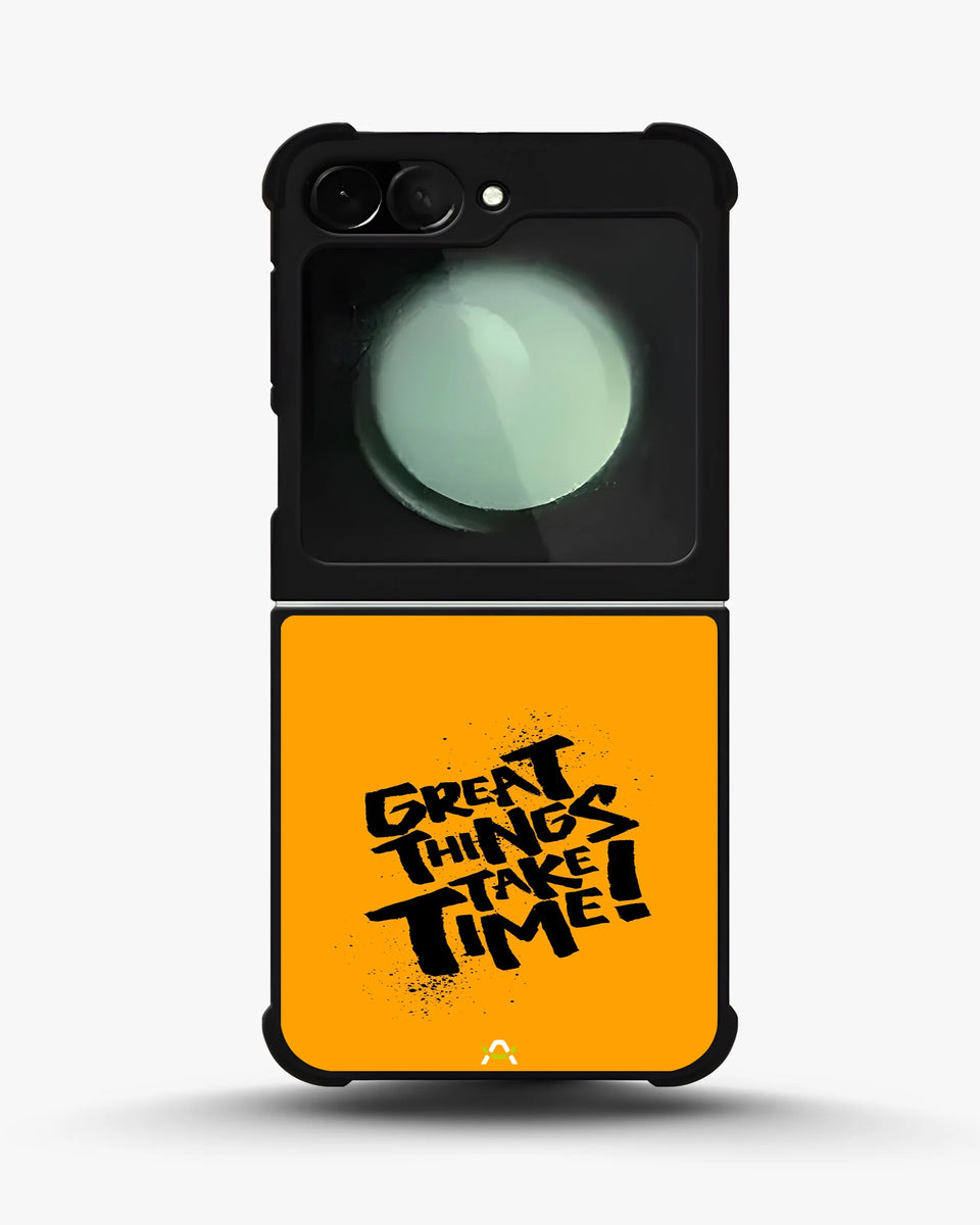 Creslia great things take time phone case - great things take time phone case samsung galaxy z flip 5