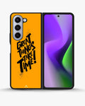 Creslia great things take time phone case - great things take time phone case samsung galaxy z fold 5