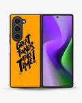 Creslia great things take time phone case - great things take time phone case samsung galaxy z fold 6